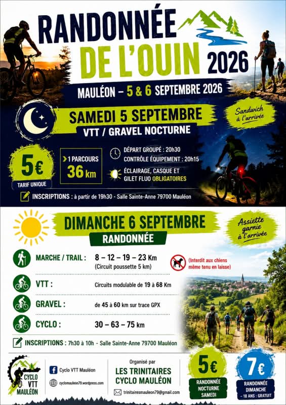 Affiche de Randonnée de l’Ouin · Gravel
