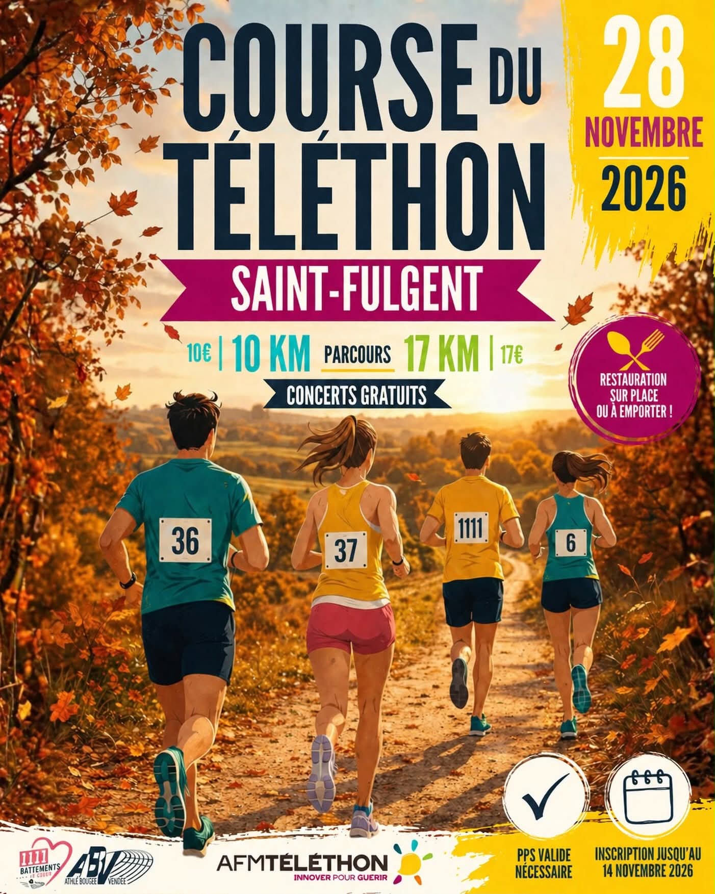 Miniature de l’affiche de Course du Téléthon Saint-Fulgent