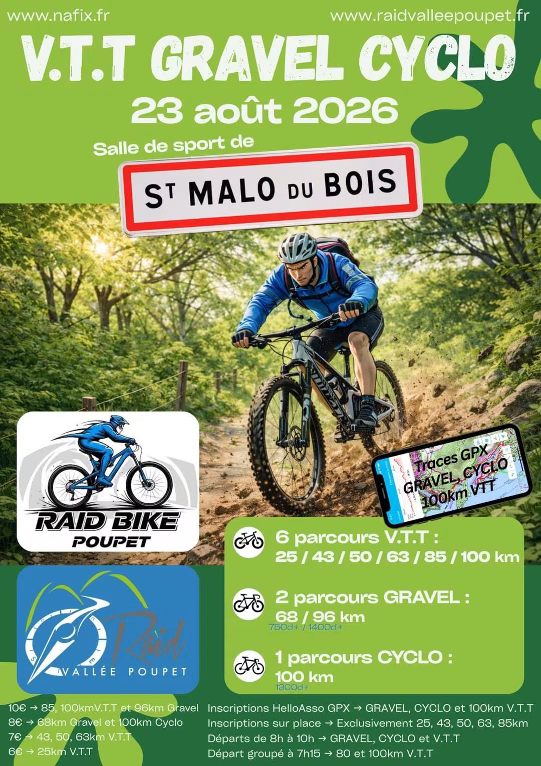 Affiche de Raid Bike Poupet
