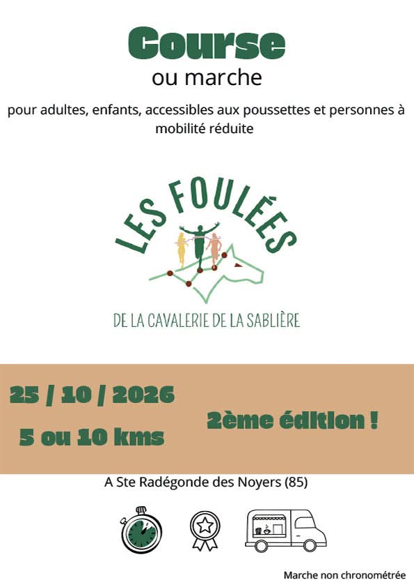 Affiche de Les Foulées de la Cavalerie de la Sablière