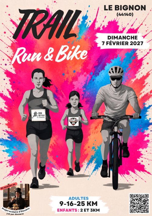 Affiche de Trail + Run and Bike du Bignon