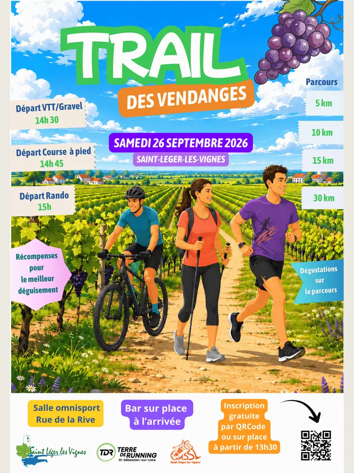 Affiche de Trail des Vendanges