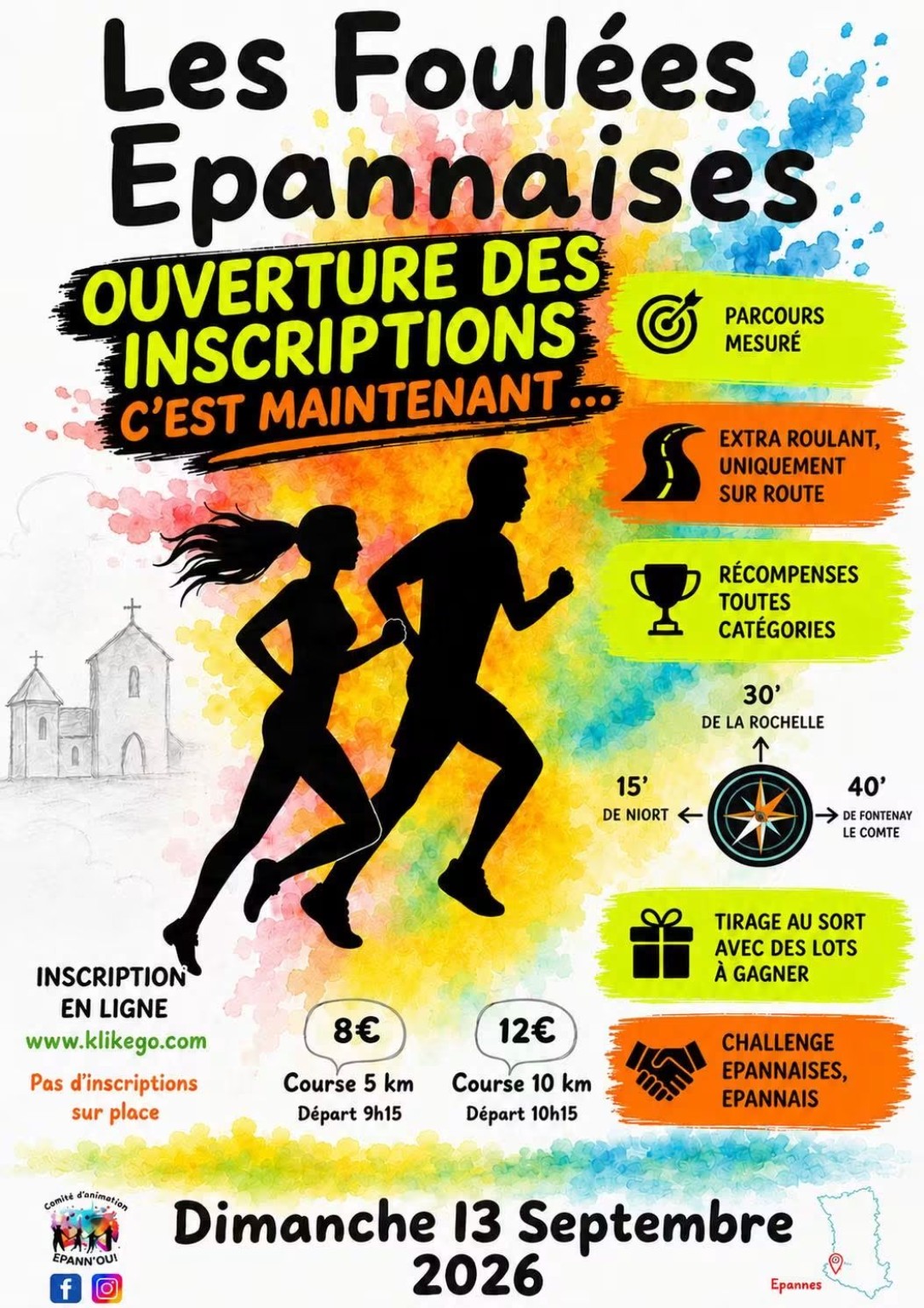 Flyer de Foulées Épannaises