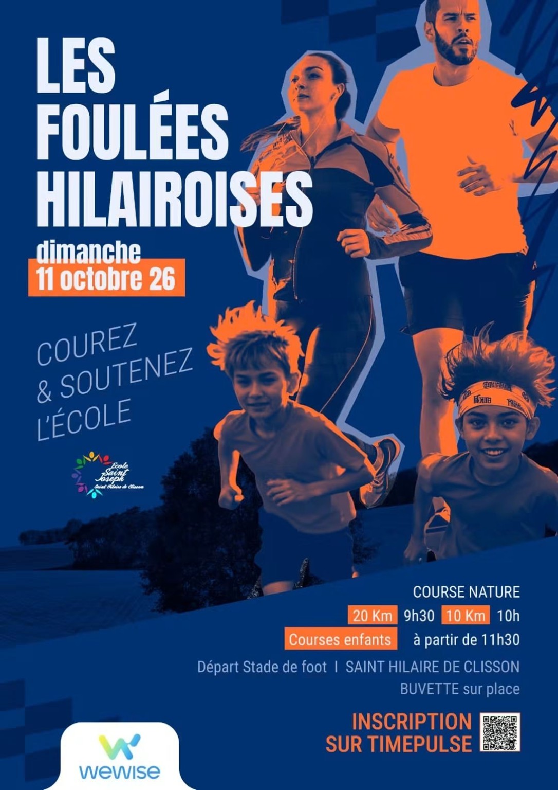 Flyer de Les Foulées Hilairoises
