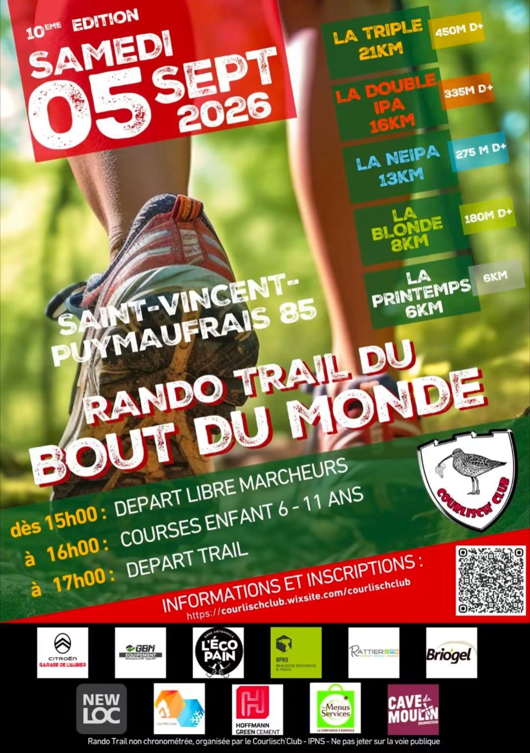 Affiche de Rando Trail du Bout du Monde